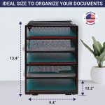 Desk Organizer with 6 Tiers, Paper Tray for Office Supplies, Letters, Billls, Folders, Files, Binders. Desk Organizers and Accessories for Home, Office, School. Office Organization with Style - Image 3